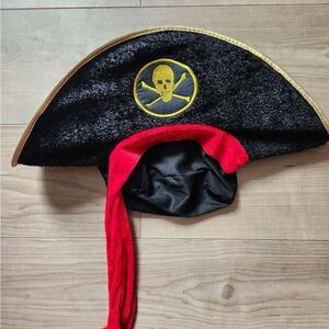 Used pirate hat can fit kids and grown-up